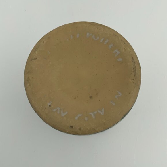 Clay City Indiana Stoneware Pottery Utensil Holder Sponge Ware Signed - Picture 8 of 8